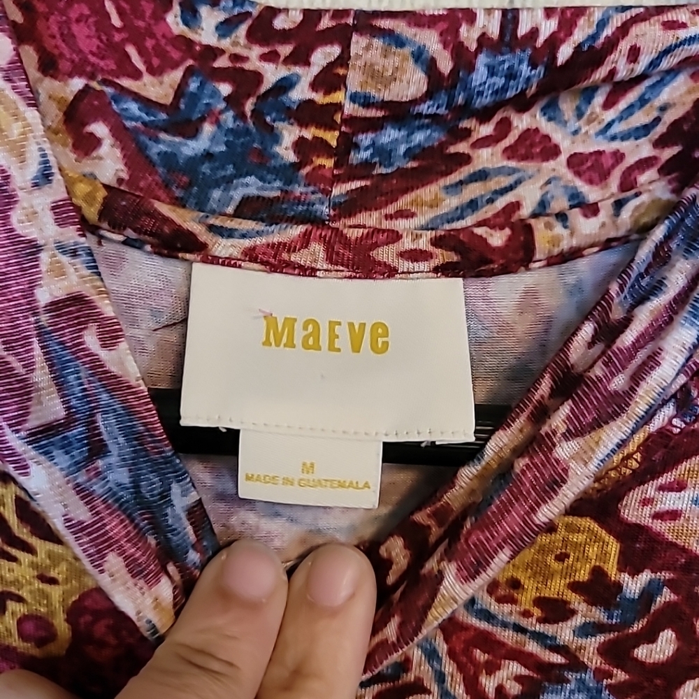 Anthropologie Maeve Lilt Print Mock - Picture 4 of 8